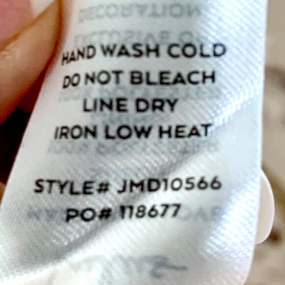 Lulu's Lust or Love Cream Embroidered Crochet Lace Dress M Flowy Boho - Picture 12 of 12